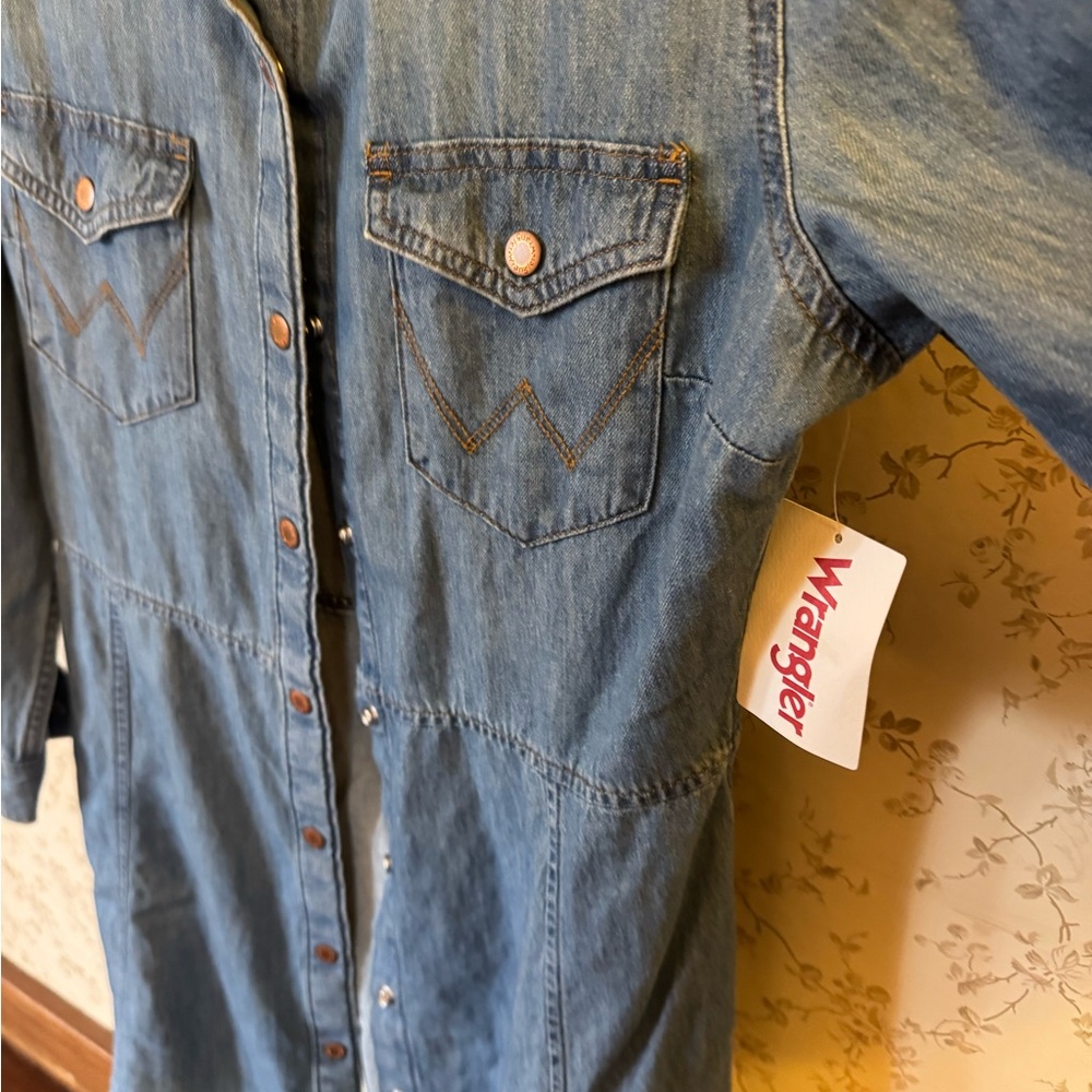 Wrangler Light Blue Denim Dress - Picture 3 of 4